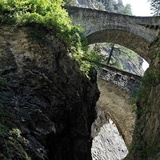 Gola di Viamala con il ponte di Wildener