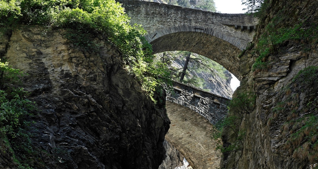 Viamala-Schlucht mit der Wildener Brücke