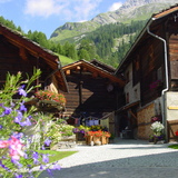 Walserhäuser in Splügen