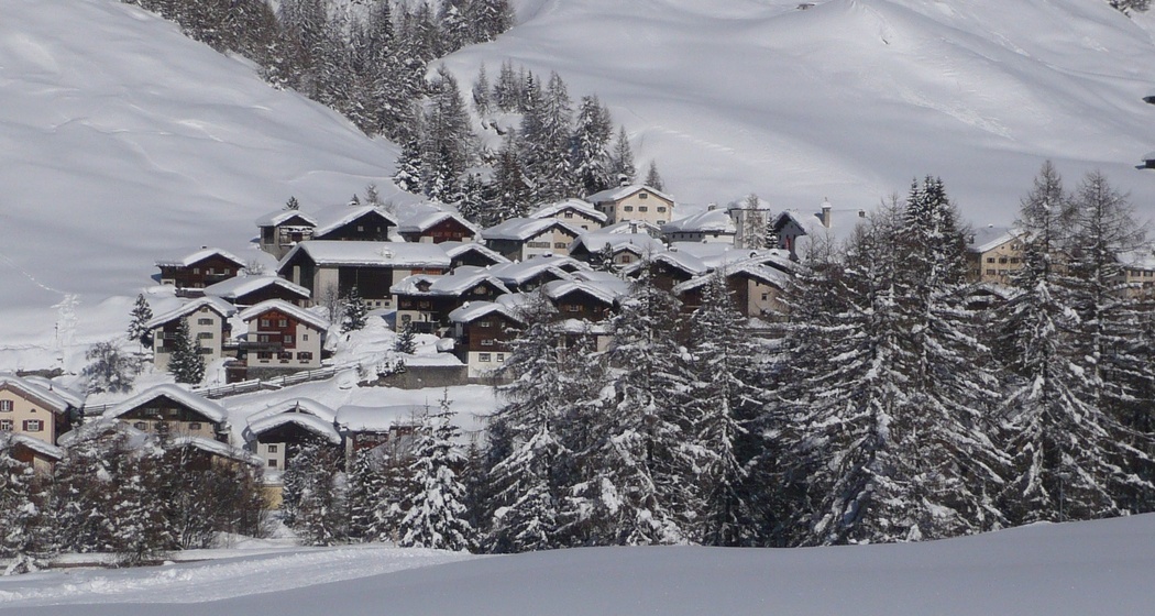Splügen im Winter