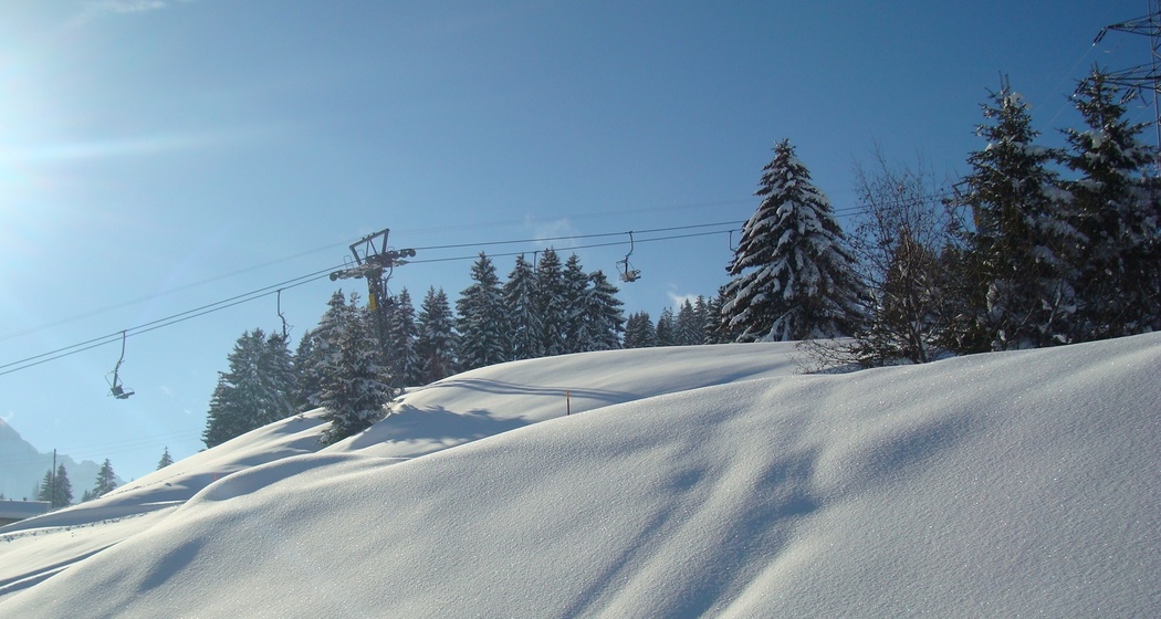 Blick auf den Sessellift