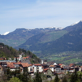 Thusis mit Blick ins Domleschg