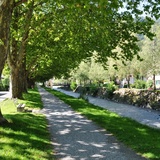 Along the Tamina in the direction of the village
