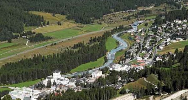 Blick auf Pontresina