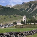 Blick von der Kirche San Gian nach Marguns