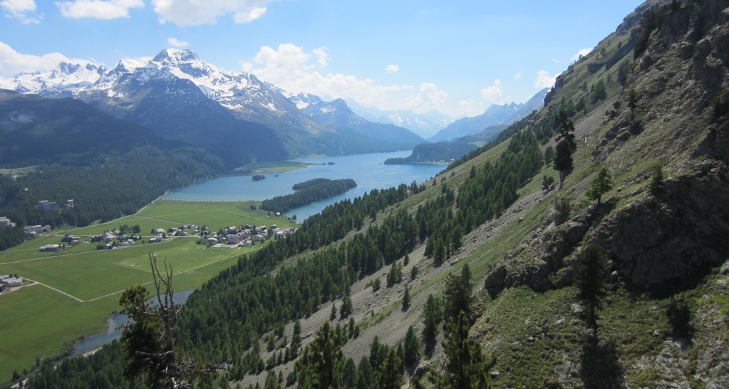 Aussicht auf dem Weg zum Lej da la Tscheppa