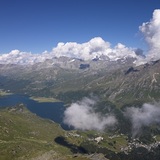 Aussicht auf die Oberengadiner Seen