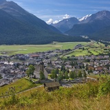 Blick auf Samedan