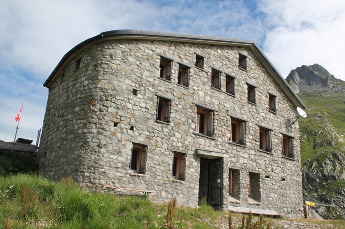 Aus Steinen aus der Umgebung gebaut