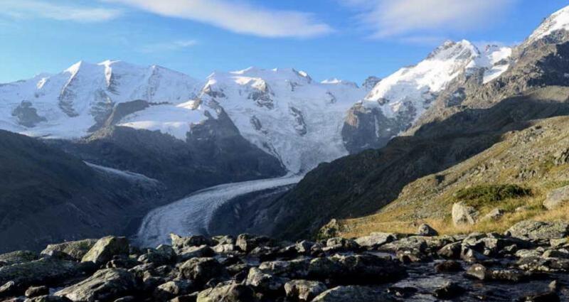 Sicht auf den Piz Palü