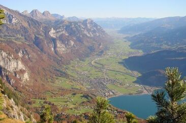 Vista sulla valle del Seez
