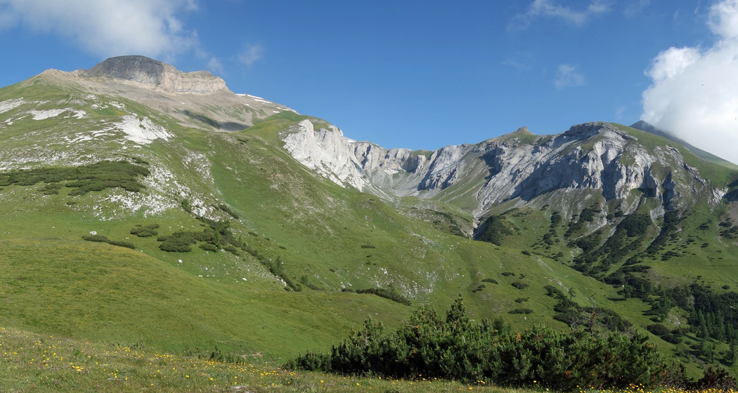 Blick vom Rossboden auf den Felsberger Calanda