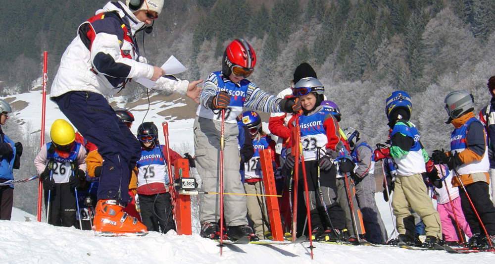Kinderskirennen, Skilift Flensa in Seewis