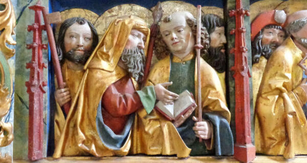 Christi mit den 12 Jüngern als Halbfiguren