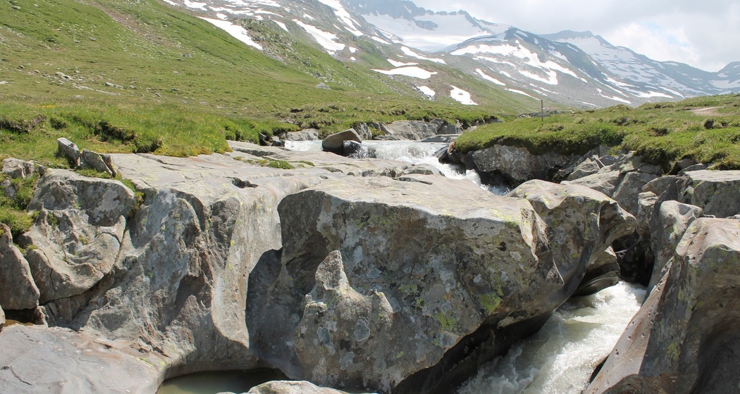 Piogn Crap mit Piz Borel und Maighels-Gletscher