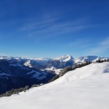 Blick Richtung Rheintal und Calanda.