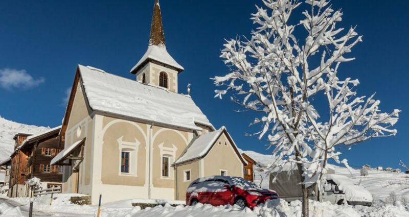 Kapelle Sogn Antoni, Winter