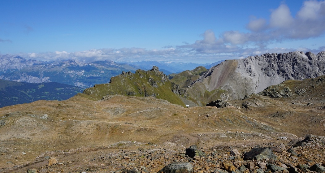 Totälpli mit Blick auf das Parpaner Weisshorn