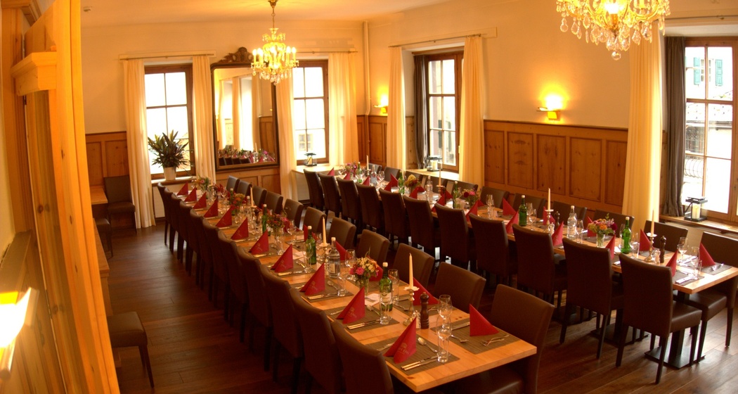 Bankett im neu gestalteten Saal