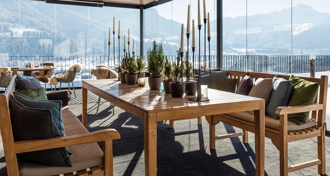 Wintergarten im Restaurant Vista