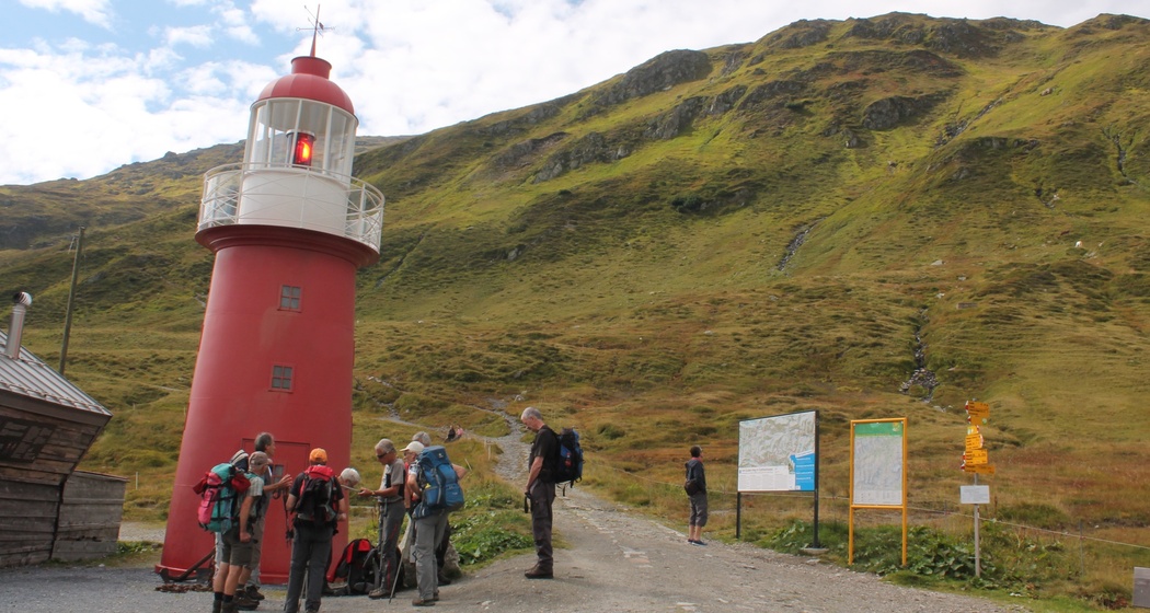 Start beim Leuchtturm
