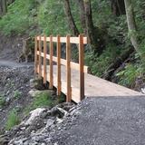 Wooden bridge on the ibex nature trail