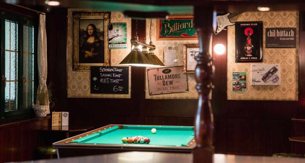 Billiard Tisch im Central Lenzerheide