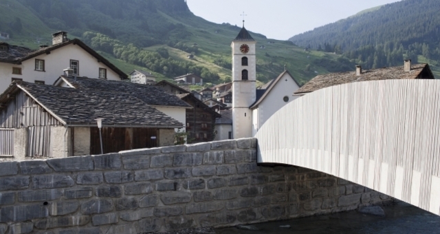 Dorfbrücke Vals; Foto: W. Dechau