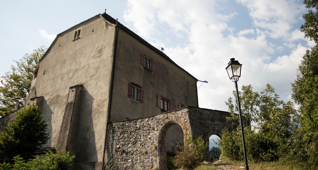 Das Schloss Sargans von der hinteren Ansicht.