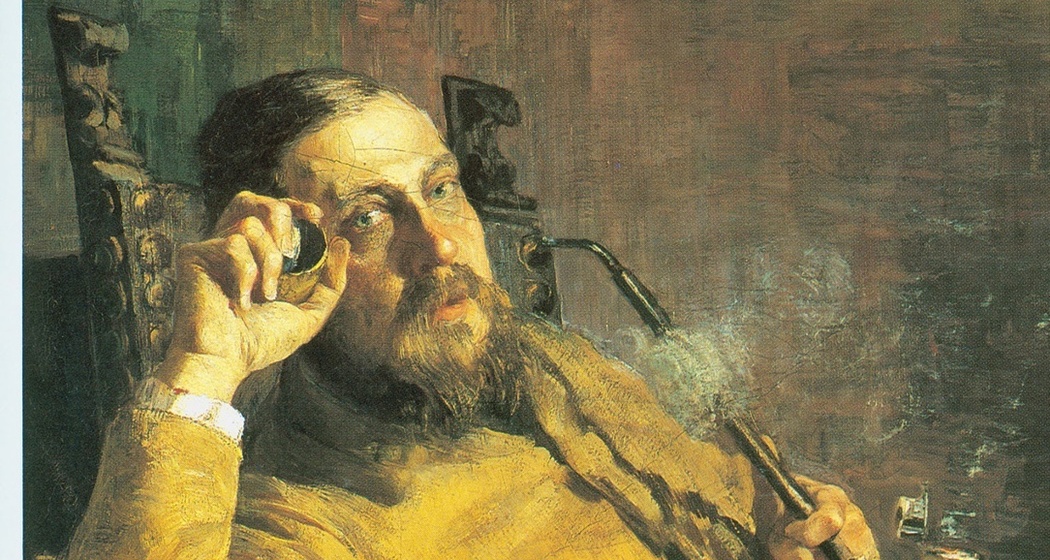 Ritratto di Vittore Grubicy – Porträt Vittore Grubicy, 1887: Das Porträt entstand, als Vittore zu Besuch war und Giovanni über die neusten Farbtheorien informierte (151×91 cm, Öl auf Leinwand, Museum der bildenden Künste, Leipzig).