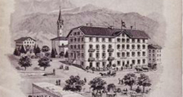 Das Hotel Pianta warb 1896 mit dem 50-seitigen Prospekt «Höhenkurort Savognin im Oberhalbstein».