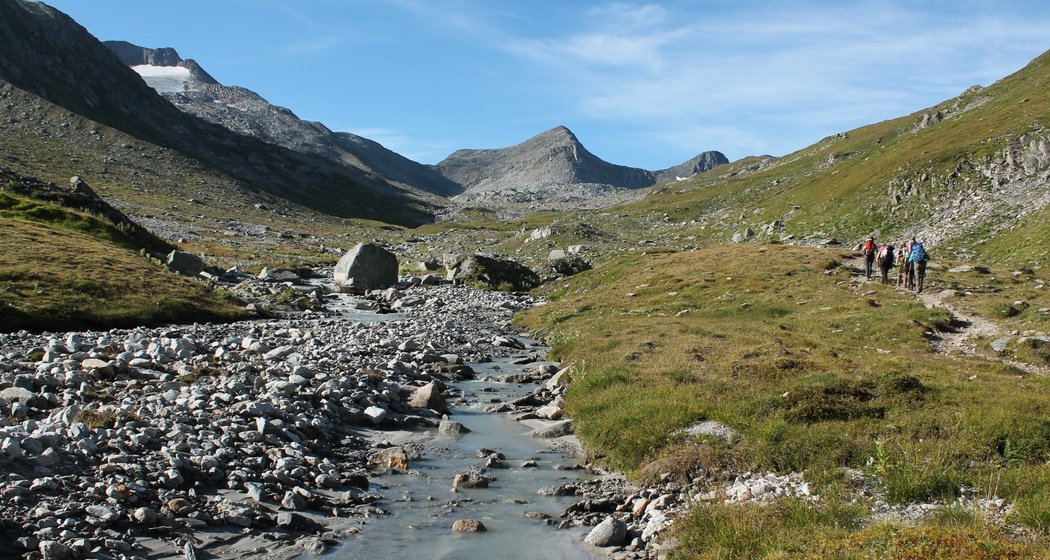 Passo Bornengo am Horizont
