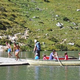 Swimming and/or boating, each as they like.