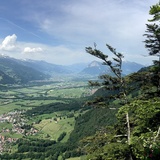 Blick vom Fadärastein Richtung Sargans.