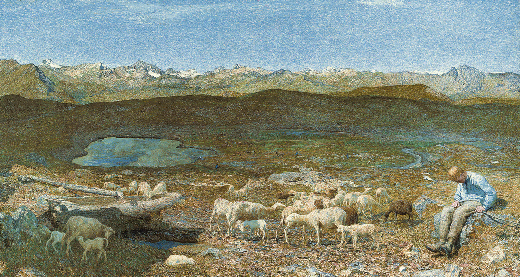 Pascoli alpini – Alpweiden, 1893-1895: (169 × 278 cm, Öl auf Leinwand, Kunsthaus Zürich).