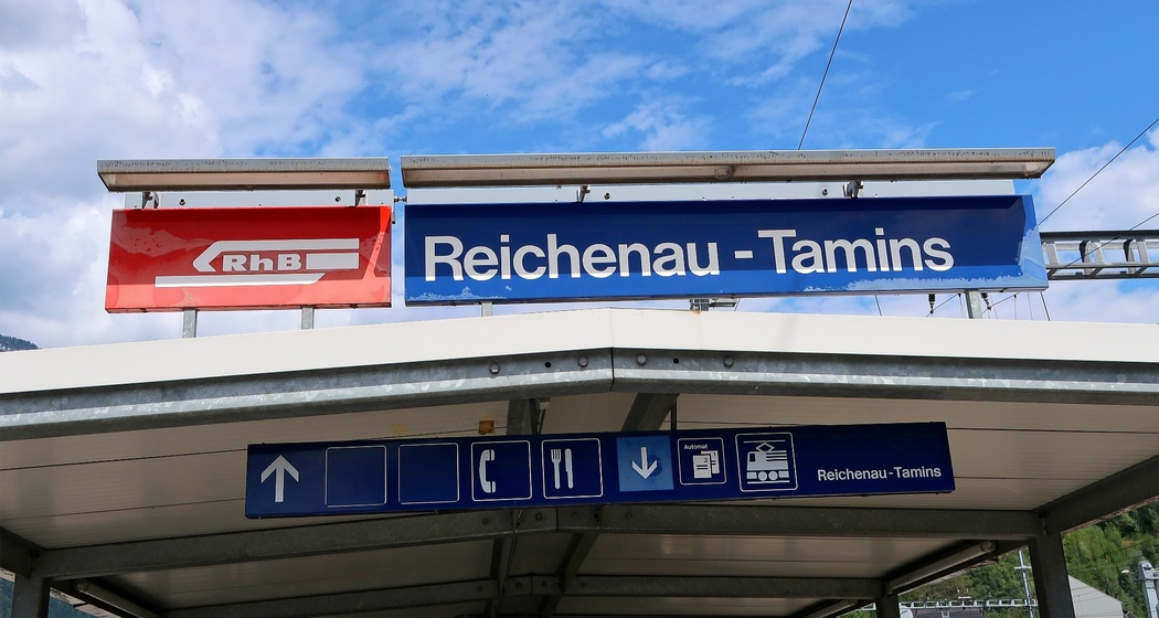 Bahnhof Reichenau-Tamins.