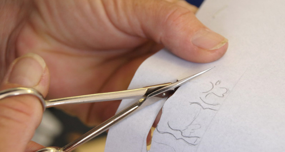 Monika Flütsch während der Arbeit