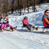 Schlittelspass oberhalb Zernez.