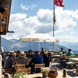 Scalottas Terrasse Sommer