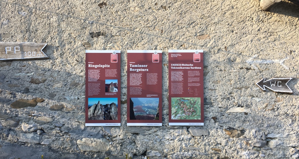 UNESCO-Infotafeln auf dem Kunkelspass