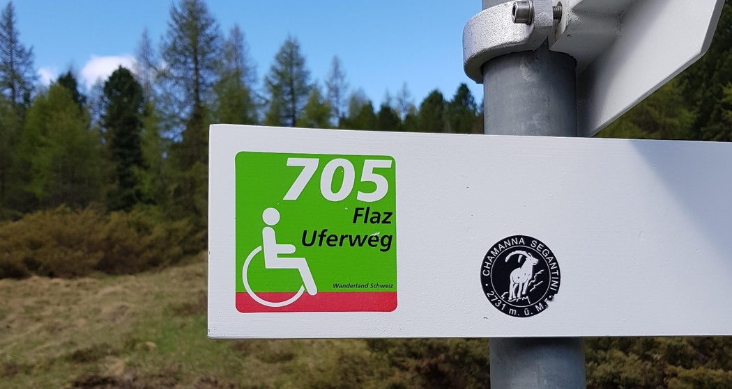 Die Wegweiser für Barrierefreie Wanderwege