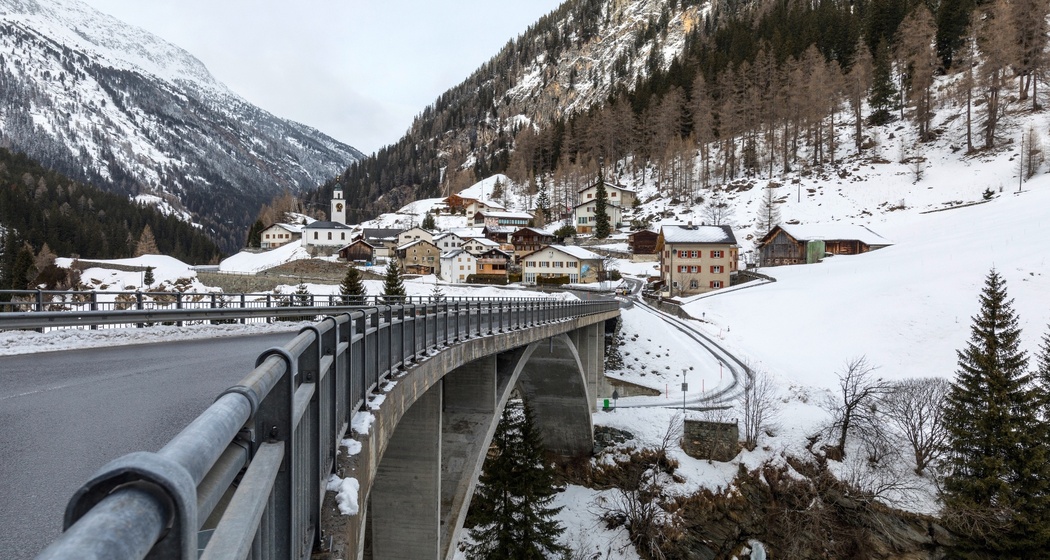 Innerferrera im Winter