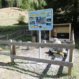 Station de légende sur le Vättis Saga Trail