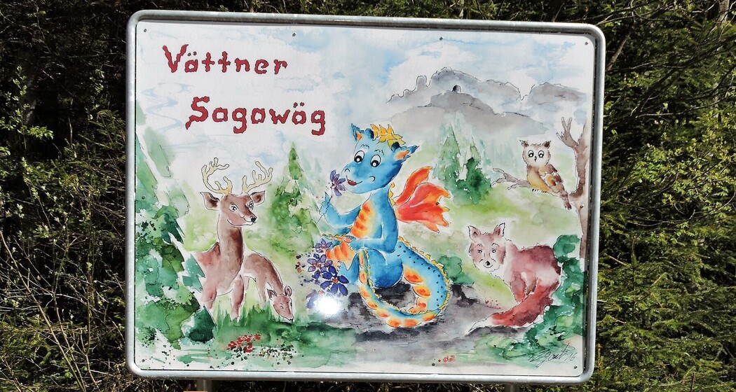 Sitzbank auf dem Sagäweg Vättis