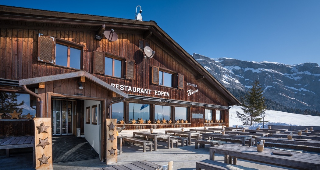 Berghaus Foppa Restaurant Winter Bild
