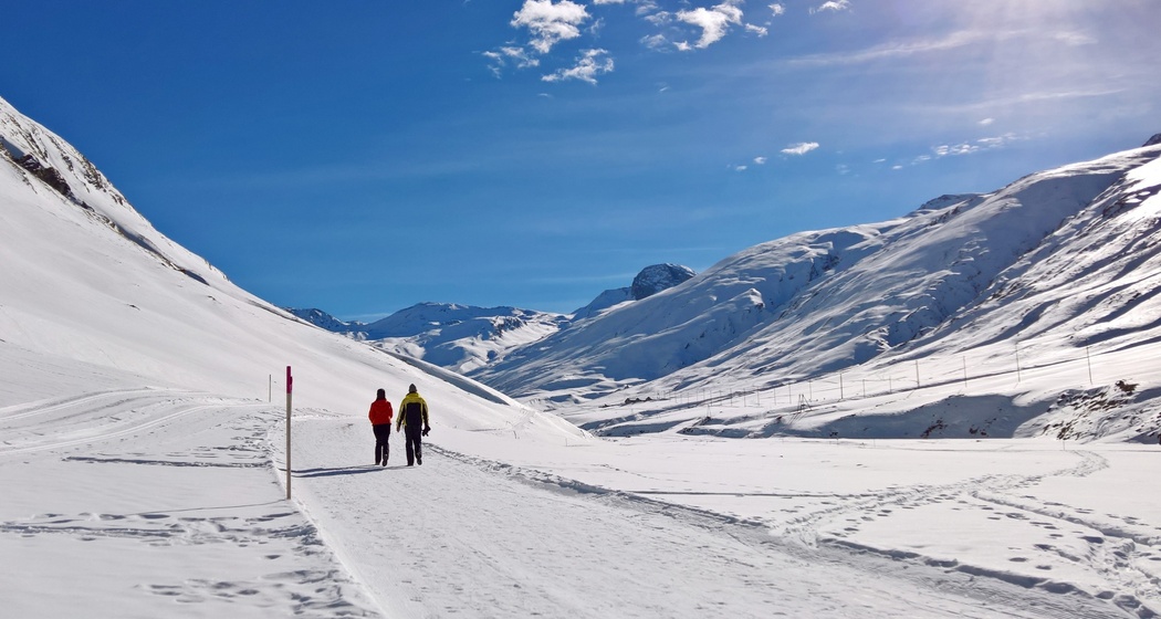 Winterwandern im Hochtal Avers