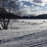 Cross-country ski trail and Heidsee