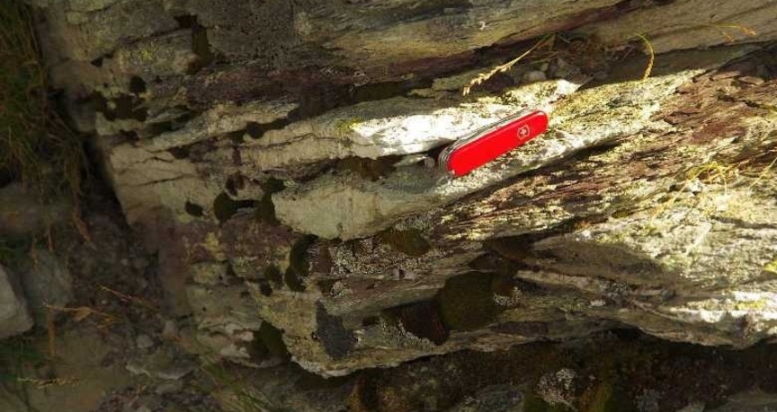 Sandstein auf der Baseggla