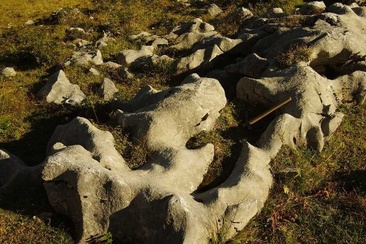 Paesaggio carsico nei pressi di Gaffia