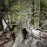 Naturbrücke auf den Weg zur Taminaschlucht
